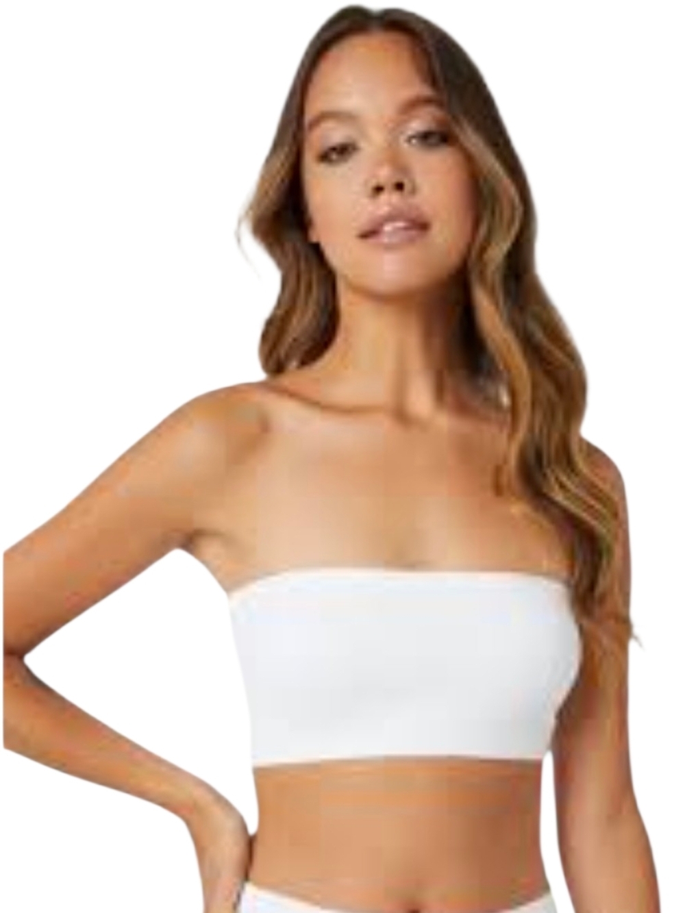 ARDENE Rose + Vine Seamless White Strapless Bandeau